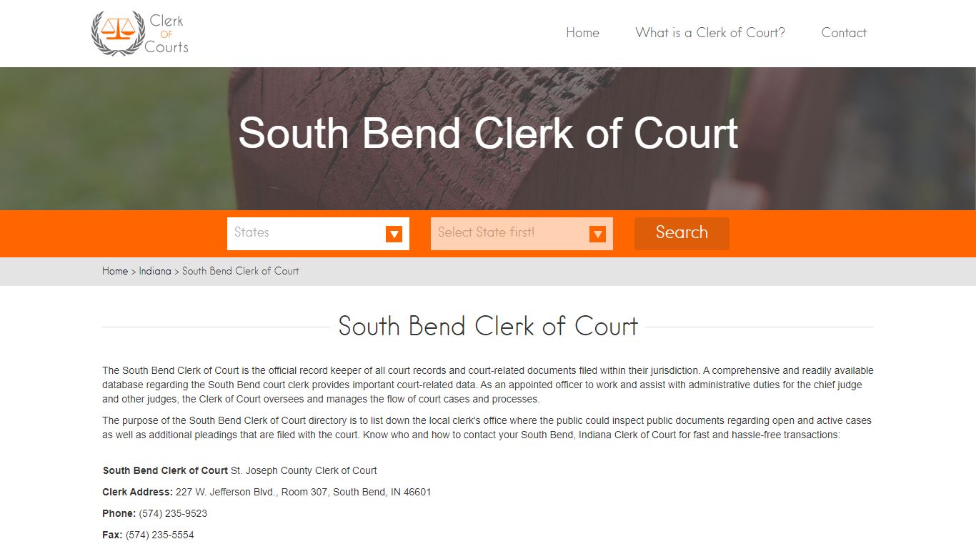 South Bend Clerk of Court